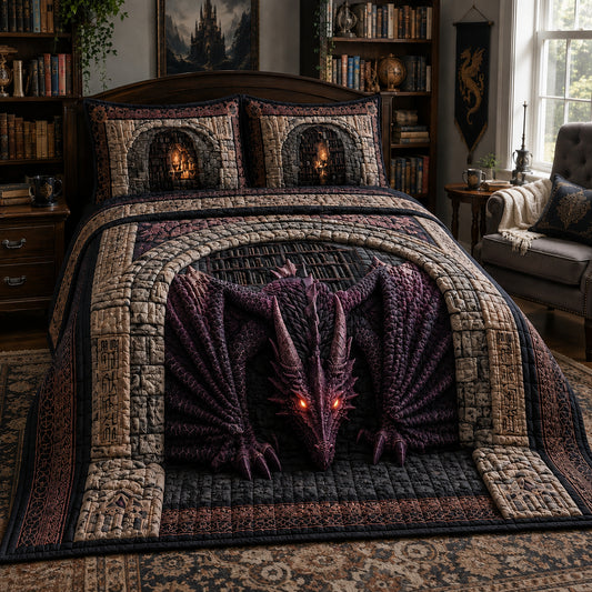 Shadow Portal 3-Piece Quilted Bedding Set NCU0DV10045