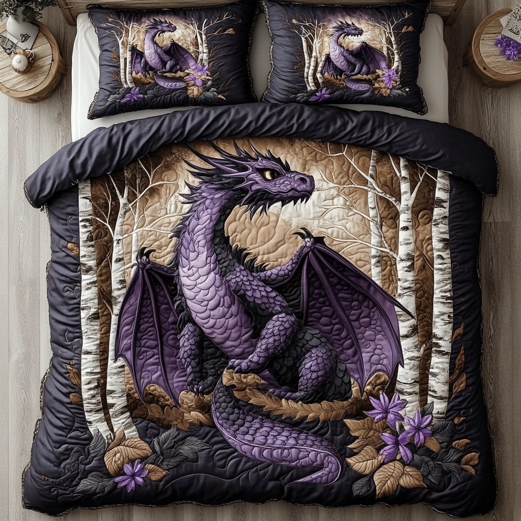 Shadow Roar Quilted Bedding Set NCU0DV2759