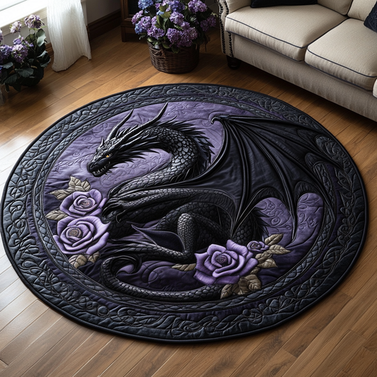 Shadow Roar Quilted Round Mat NCU0DV3104