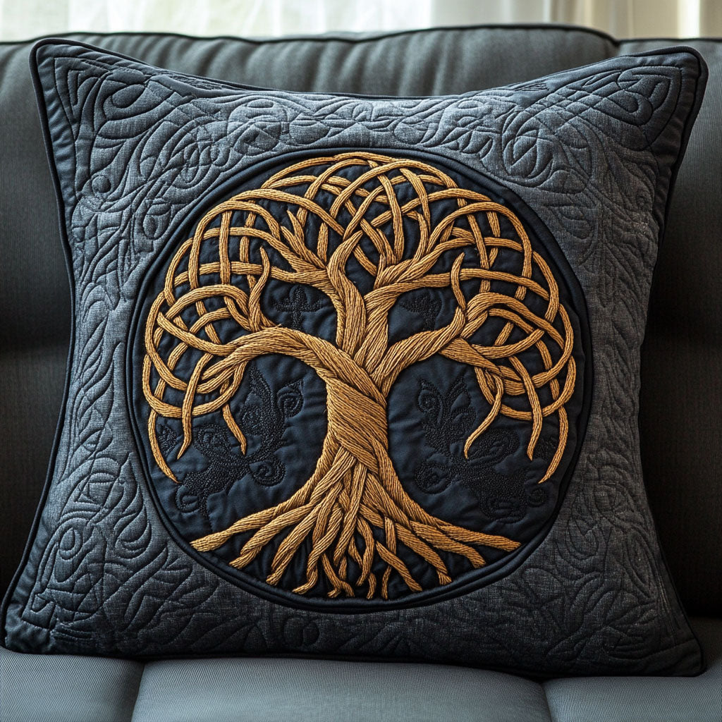 Shadow Root Embrace Quilted Pillow Case NCU0NT5754