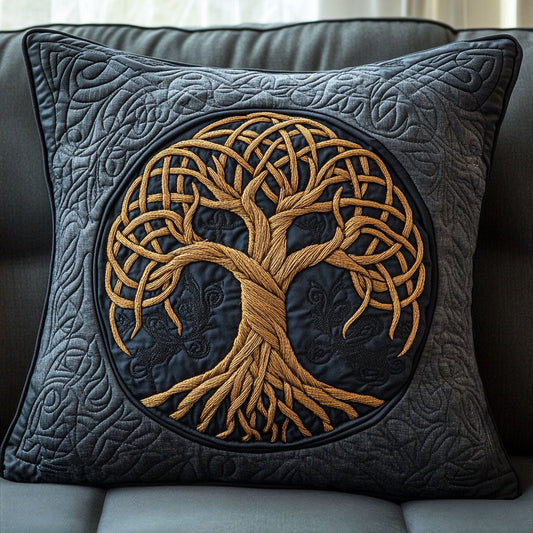 Shadow Root Embrace Quilted Pillow Case NCU0NT5754