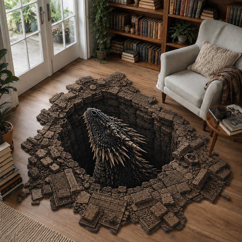 Shadow Sentinel Custom Shape Area Rug NCU0DV10028