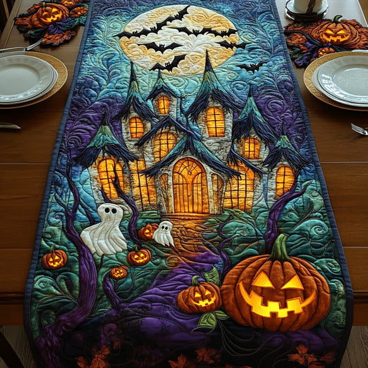 Shadow Specters Quilted Table Runner NCU0DV7330