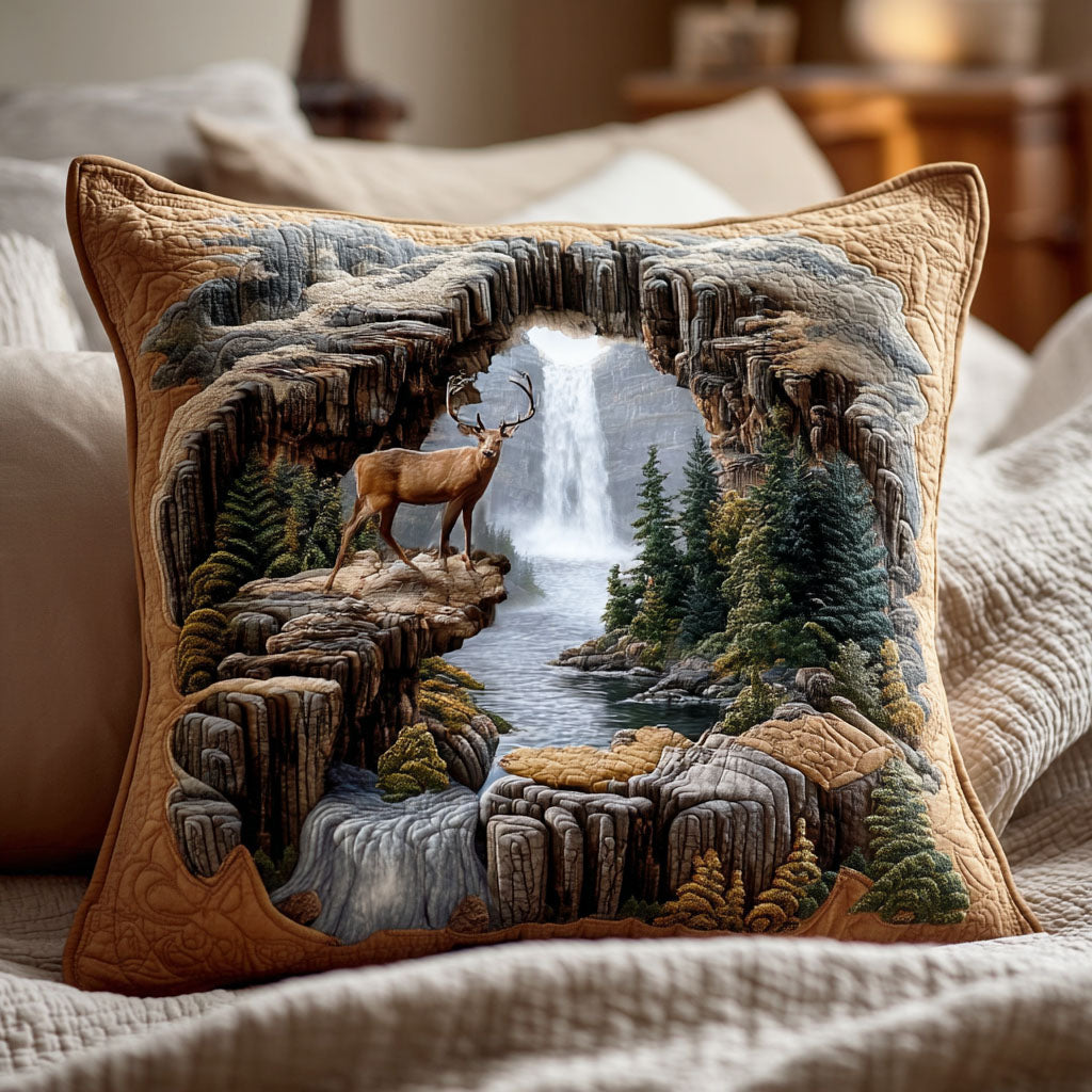 Shadow Stag Quilted Pillow Case NCU0TD2077