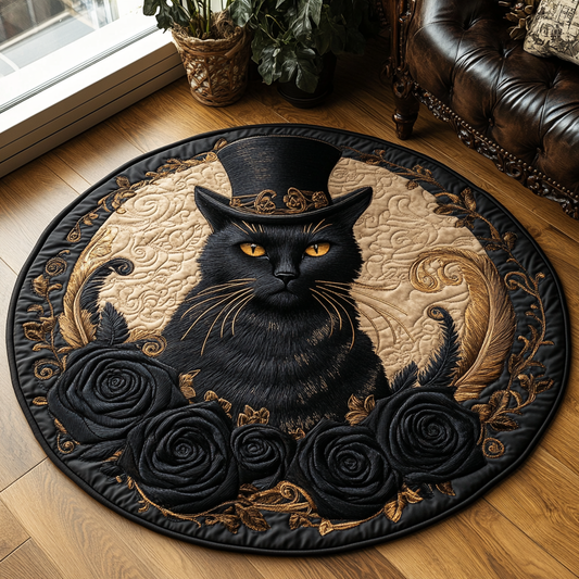 Shadow Whiskers Quilted Round Mat NCU0DV3281