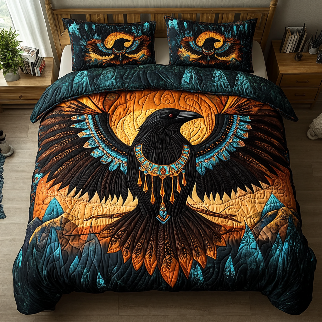Shadow Whisper 3-Piece Quilted Bedding Set NCU0DK2666 – Vantique