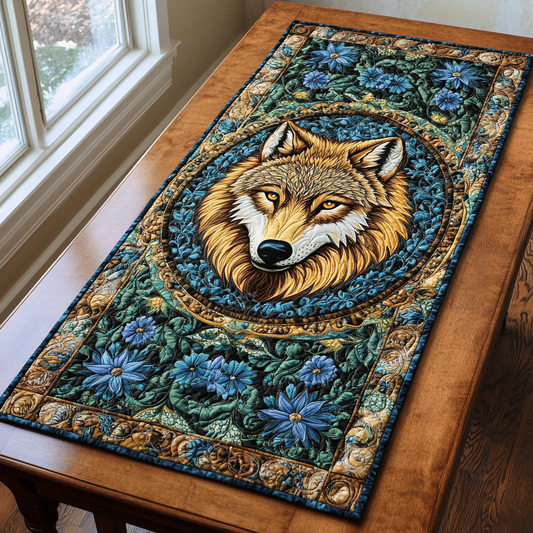 Shadow Wolf Quilted Table Runner NCU0DK8134