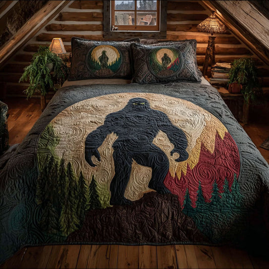 Shadow of the Pines 3-Piece Quilted Bedding Set NCU0PT11412