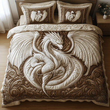 Dragon v2 3-Piece Quilted Bedding Set NCU0VT184