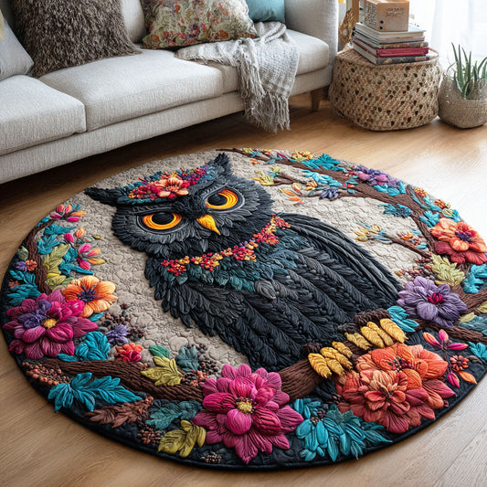 Shadowed Wings Quilted Round Mat NCU0TD387
