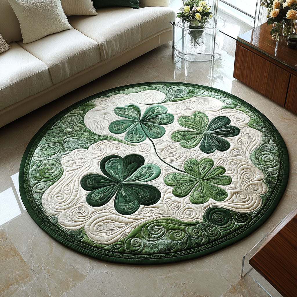 Shamrock Bliss Quilted Round Mat NCU0PT3580