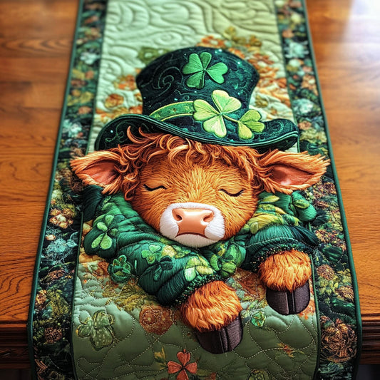 Shamrock Bliss Quilted Table Runner NCU0NT3949