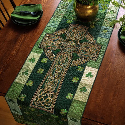 Shamrock Garden Quilted Table Runner NCU0NT12052