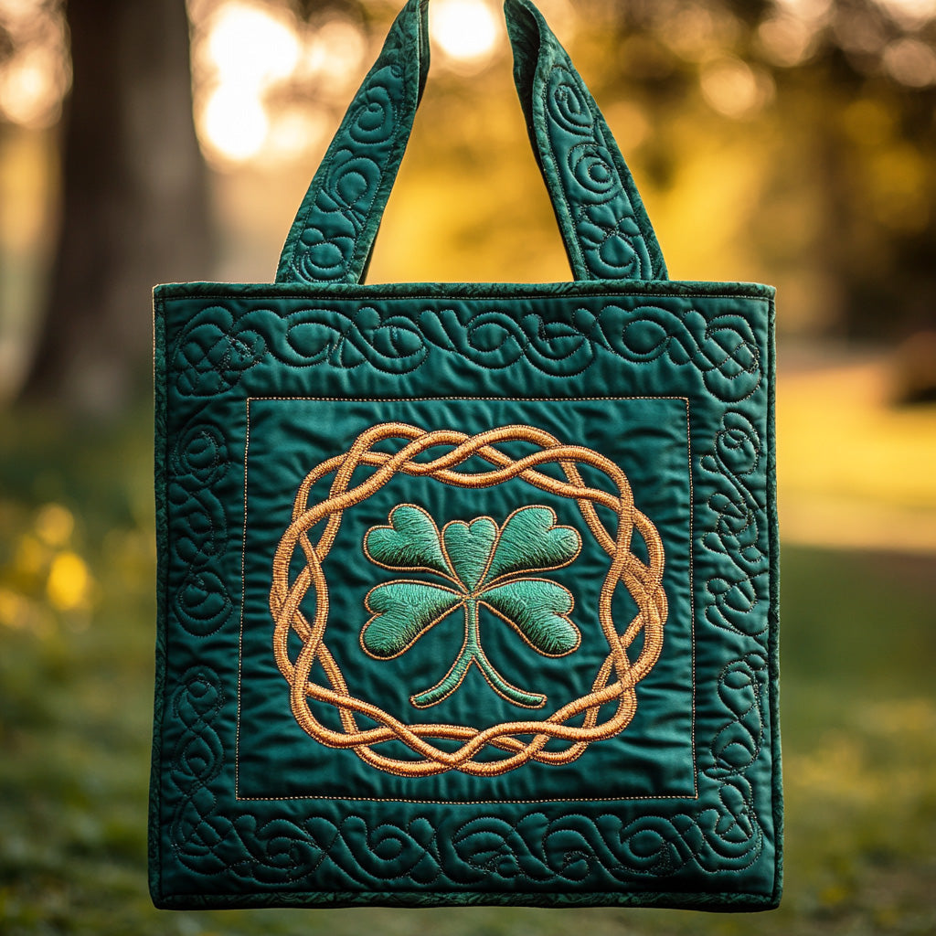 Shamrock Knot Flow Quilted Tote Bag NCU0TD1163