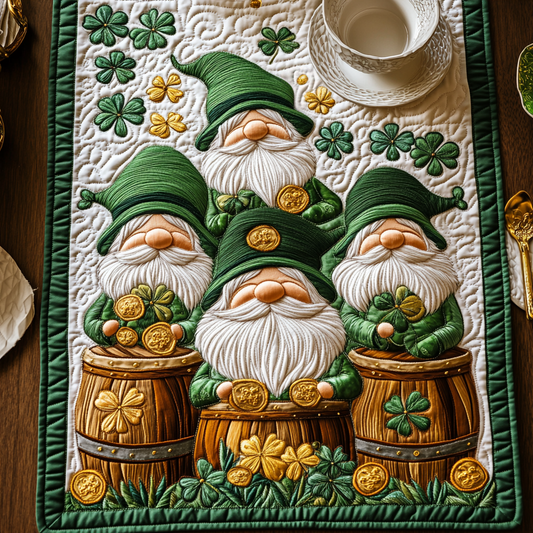 Shamrock Luck Quilted Table Runner NCU0VH2558