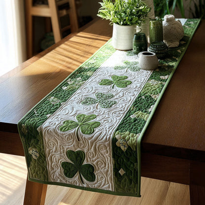 Shamrock Serenade Quilted Table Runner NCU0PT11279