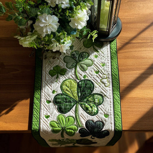 Shamrock Serenity Quilted Table Runner NCU0PT11316