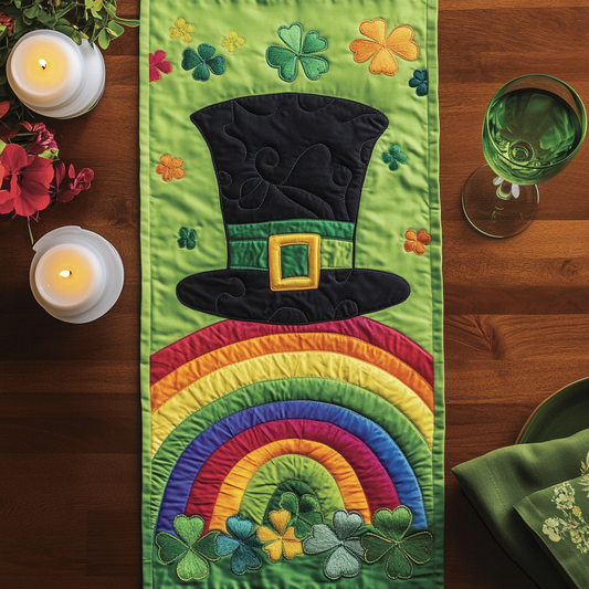Shamrock Spark Quilted Table Runner NCU0VH2564