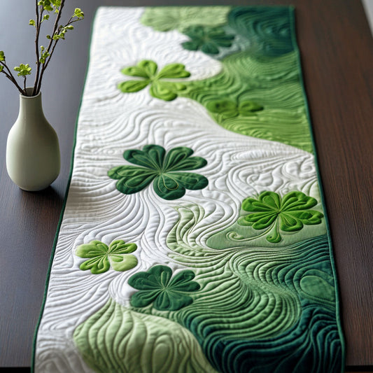 Shamrock Trail Quilted Table Runner NCU0PT3282