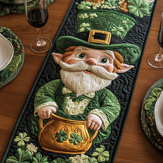 Shamrock Trail Quilted Table Runner NCU0VH2540