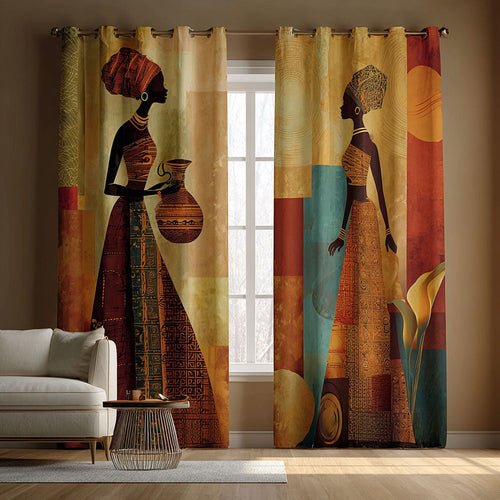 Shared Steps Quilted Curtains NCU0DK11750