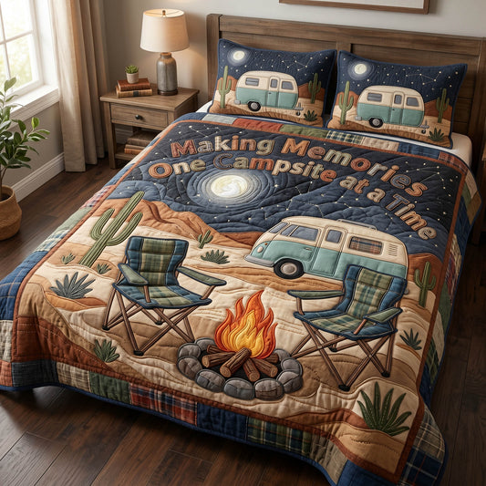 Shared Trails 3-Piece Quilted Bedding Set NCU0TD2716