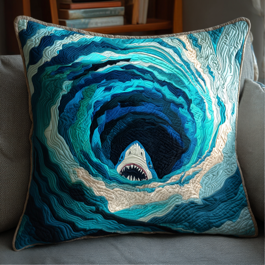 Shark Descent Quilted Pillow Case NCU0NT9920
