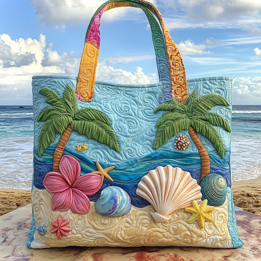 Shell Cove Quilted Tote Bag NCU0VL2743
