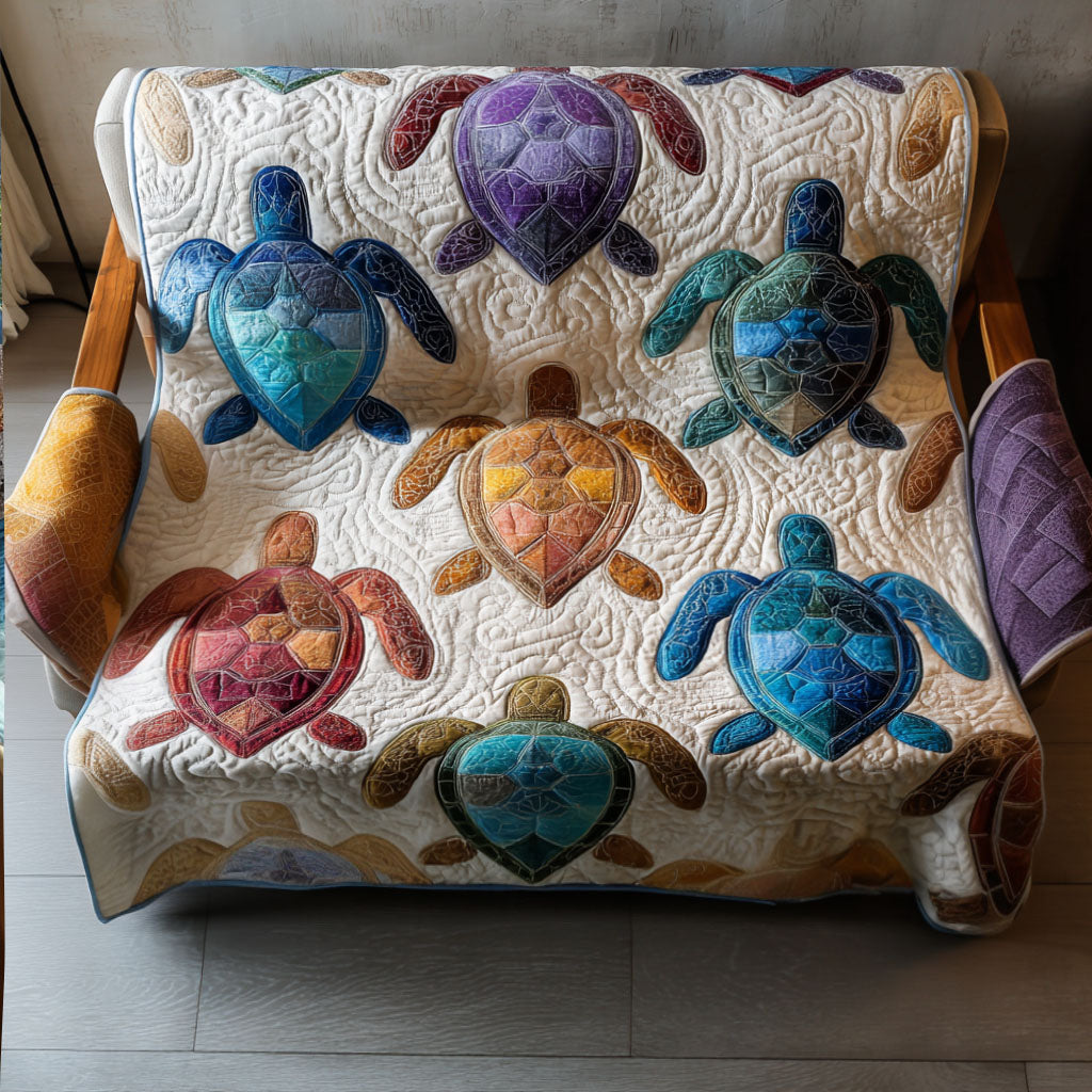 Shell Symphony Quilted Sofa Cover NCU0PT9714