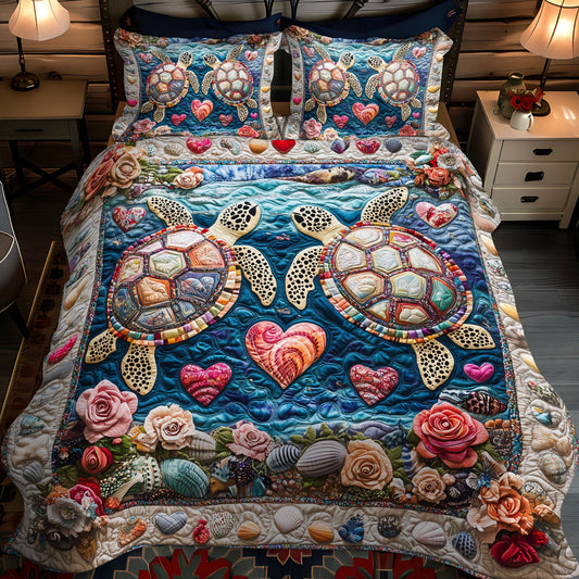 Shellmates Forever 3-Piece Quilted Bedding Set NCU0PT2889