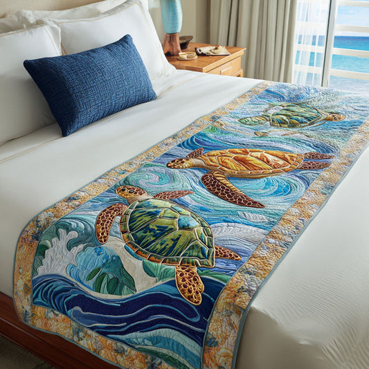 Shellscape Quilted Bed Runner NCU0PT8566