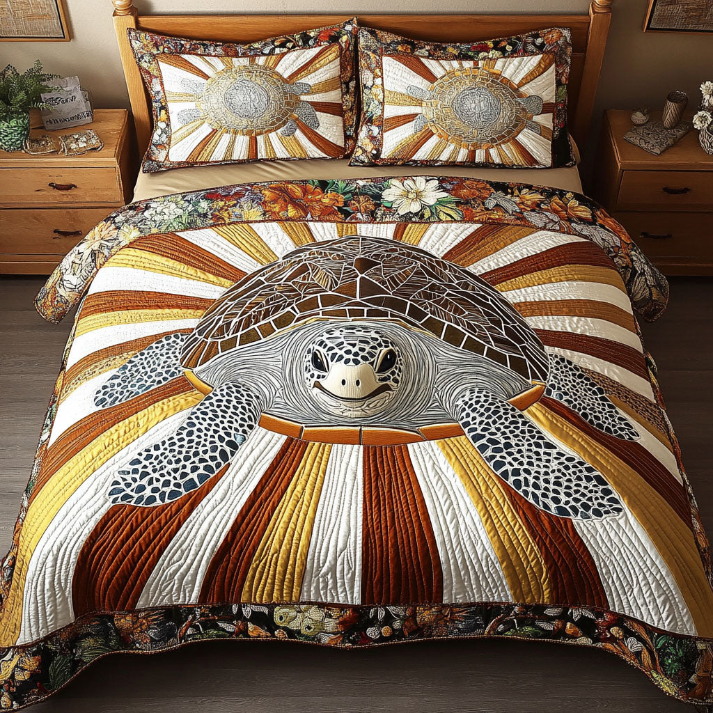 Sheltered Harmony 3-Piece Quilted Bedding Set NCU0PT3545