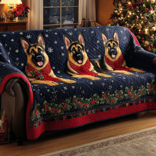 Shepherd Christmas Tune Quilted Sofa Cover NCU0TV954