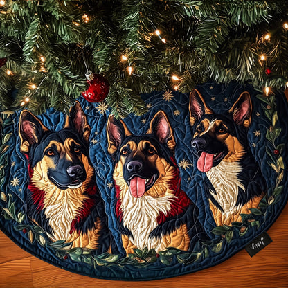 Shepherd Holiday Cheer Quilted Christmas Tree Skirt NCU0PT2122