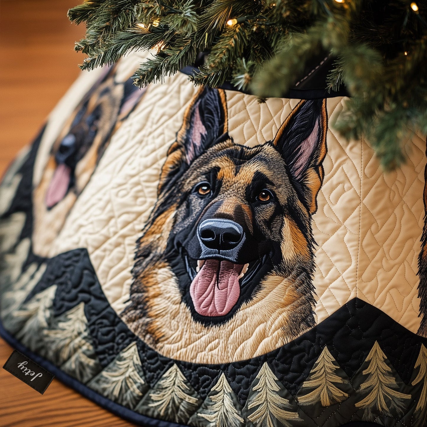 Shepherd Jolly Journey Quilted Christmas Tree Skirt NCU0PT2123