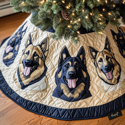 Shepherd Spirit Delight Quilted Christmas Tree Skirt NCU0PT2126