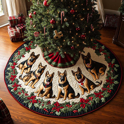 Shepherd Spirit Quilted Christmas Tree Skirt NCU0DV8043