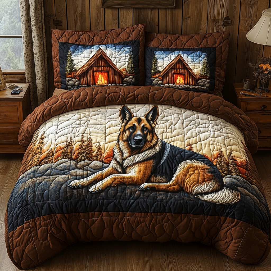 Shepherd Watch 3-Piece Quilted Bedding Set NCU0DV4248
