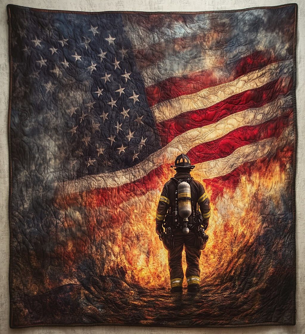 Shield of Honor Quilted Blanket NCU0VL684