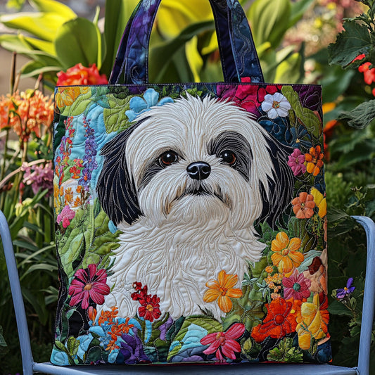 Shih Tzu Bliss Quilted Tote Bag NCU0PT10197