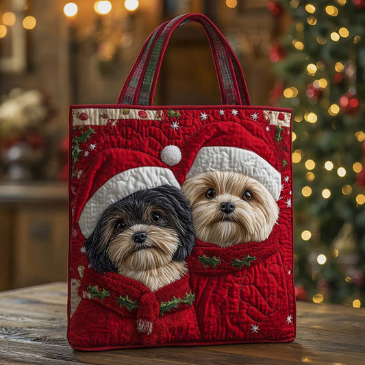 Shih Tzu Duo Quilted Tote Bag NCU0XD1130