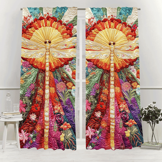 Shimmer Wings Quilted Curtains NCU0DV2889