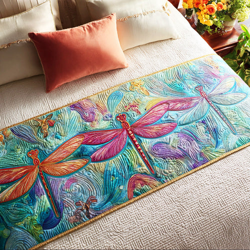 Shimmer Wing Sky Quilted Bed Runner NCU0TD1573