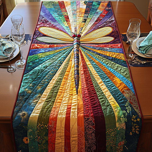 Shimmer Wings Quilted Table Runner NCU0DV2922
