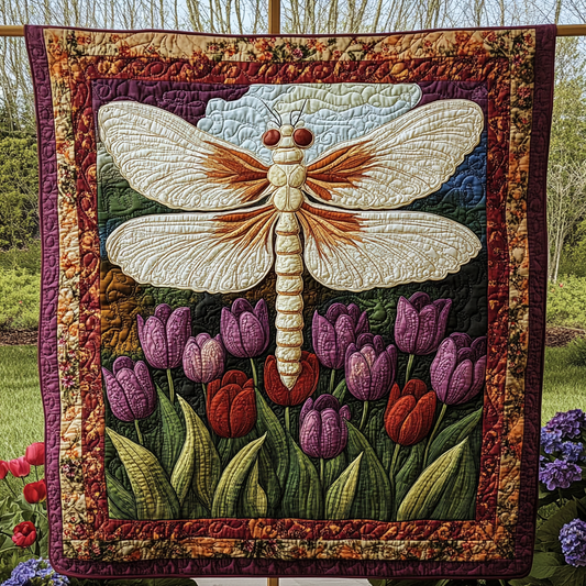 Shimmering Dragonfly Quilted Blanket NCU0DK3970
