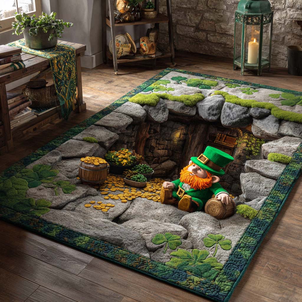 Shimmering Luck Portal Area Rug NCU0HH1762