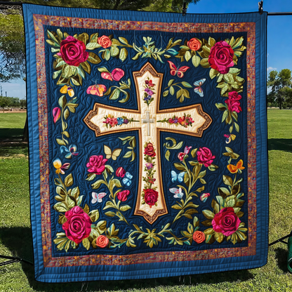 Shining Cross Quilted Blanket NCU0VL522