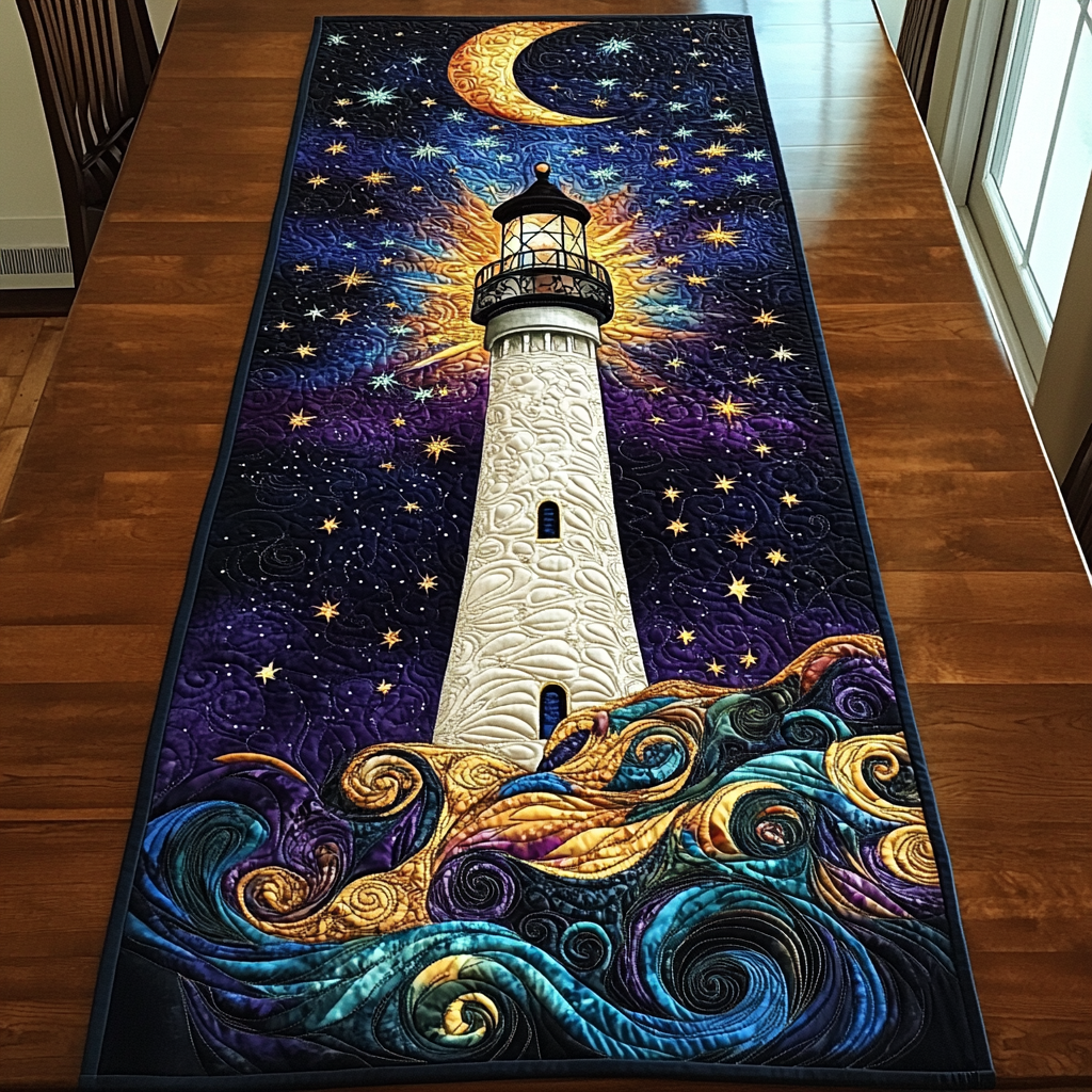 Shining Horizon Quilted Table Runner NCU0DK4608