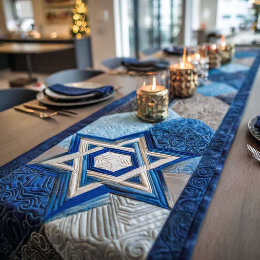 Shining Star Path Quilted Table Runner NCU0XD972