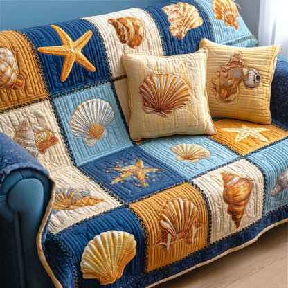Shore Living Quilted Sofa Cover NCU0TD2216